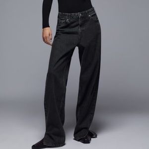 COPY - Zara Z1975 wide leg jeans with vented cuffs